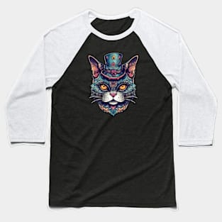 Ornamental hatter cat Baseball T-Shirt